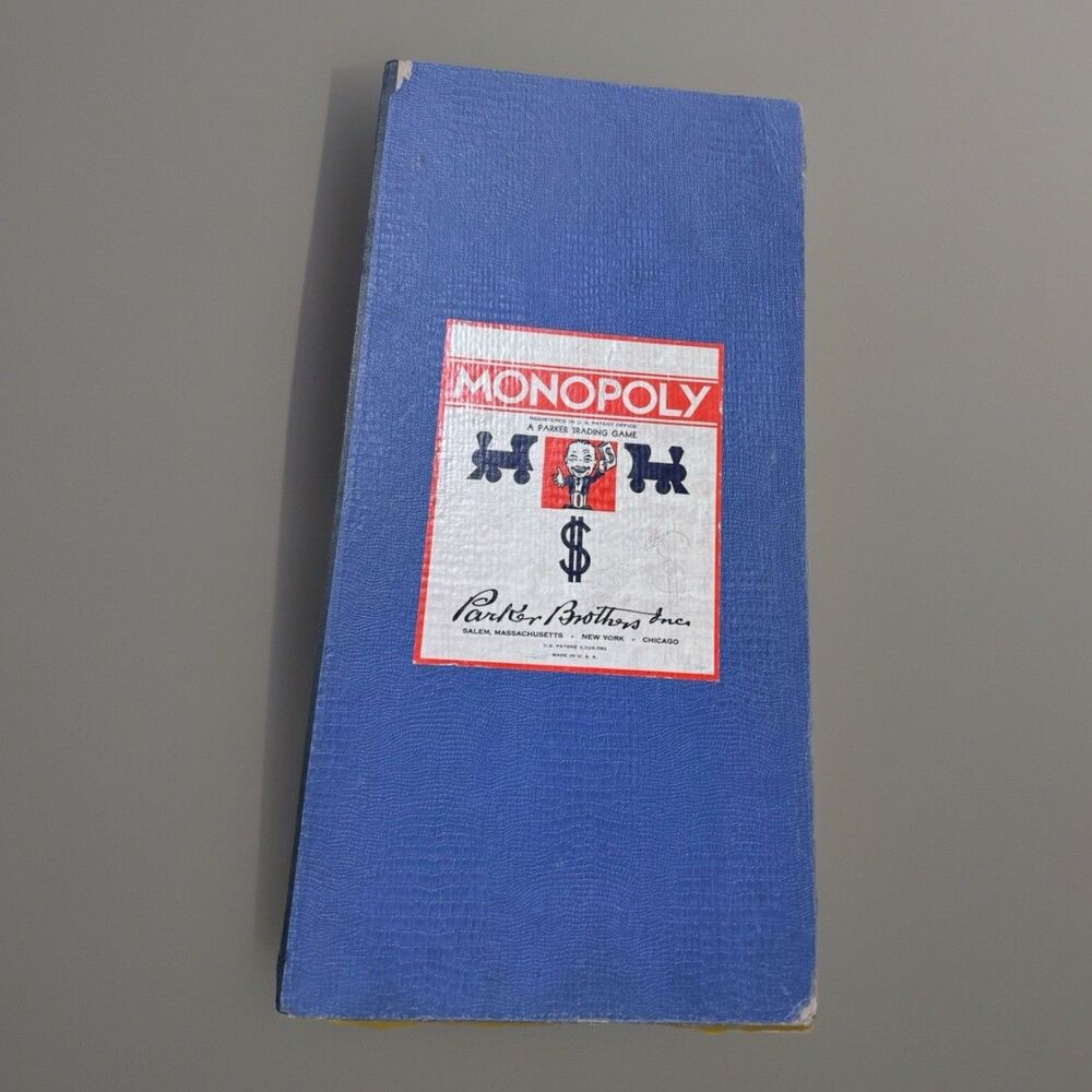 Vintage 1935 1946 Monopoly Game BOARD ONLY- Parker Brothers Inc, U.S.A.